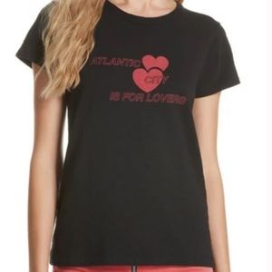 RAG & BONE Atlantic City Is for Lovers Tee black and red graphic tee SM